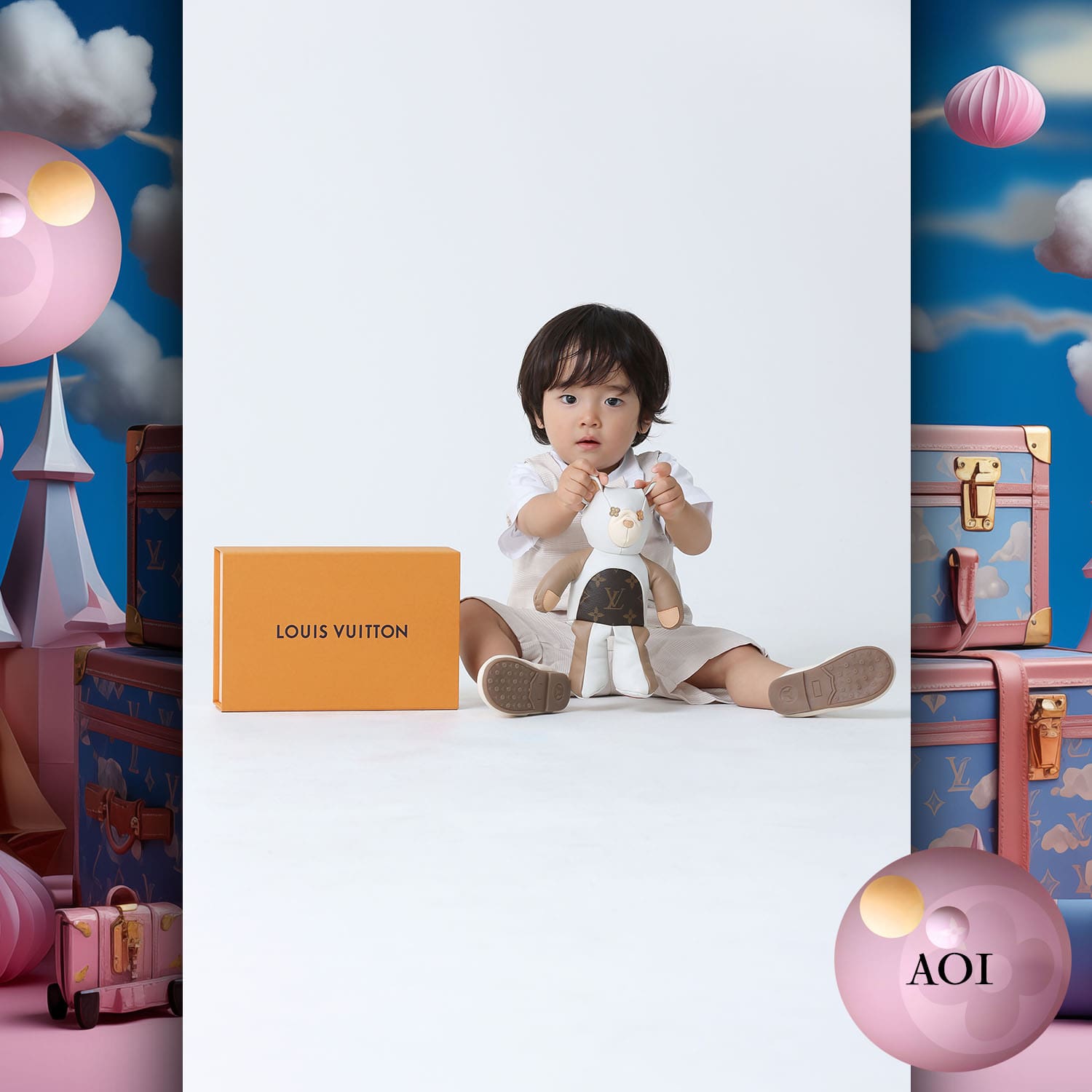 240 Niños Tokei en Runway Revista World Kids Audición 2023 Louis Vuitton
