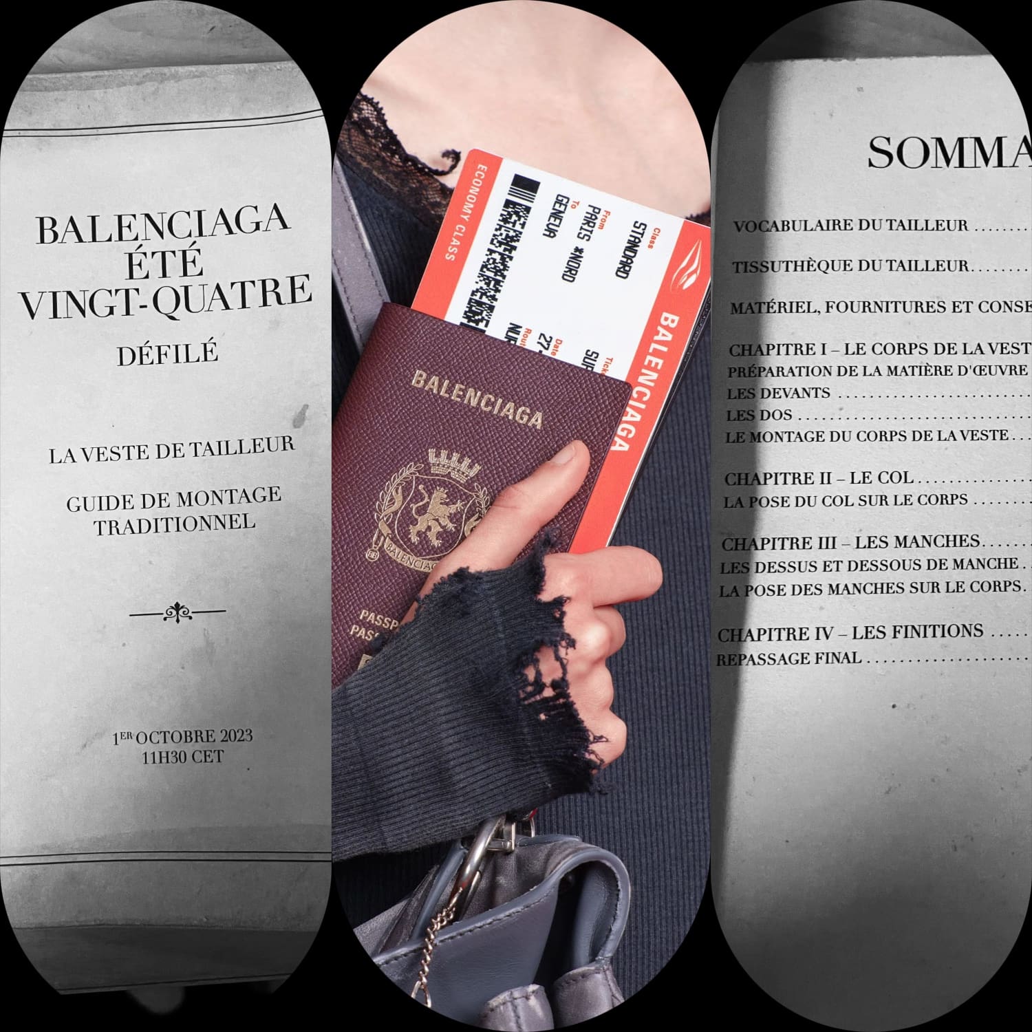 Balenciaga Spring Summer 2024 Runway Magazine Invitation and Passport from country Balenciaga