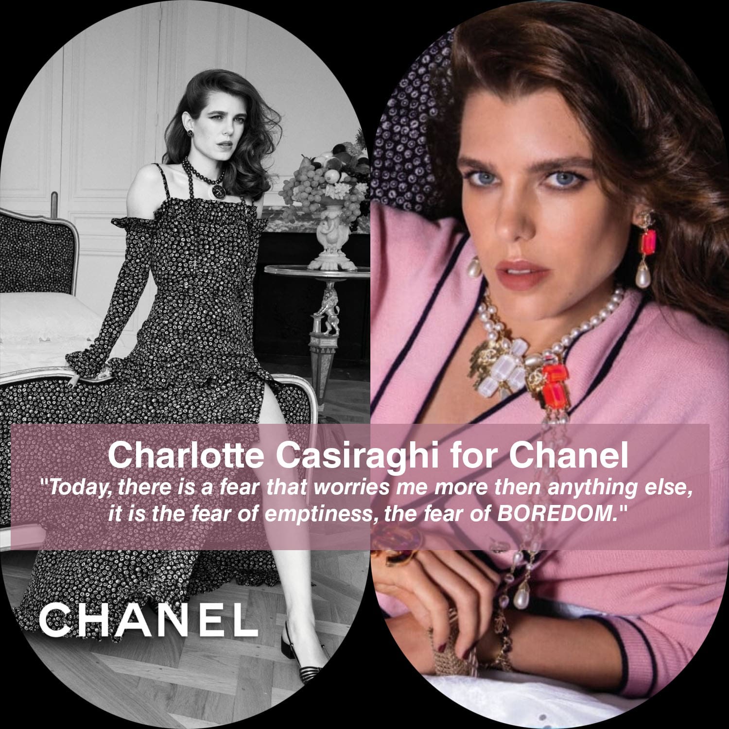 Charlotte Casiraghi, figura destacada en las campañas de marketing de Chanel el miedo al ABURRIMIENTO