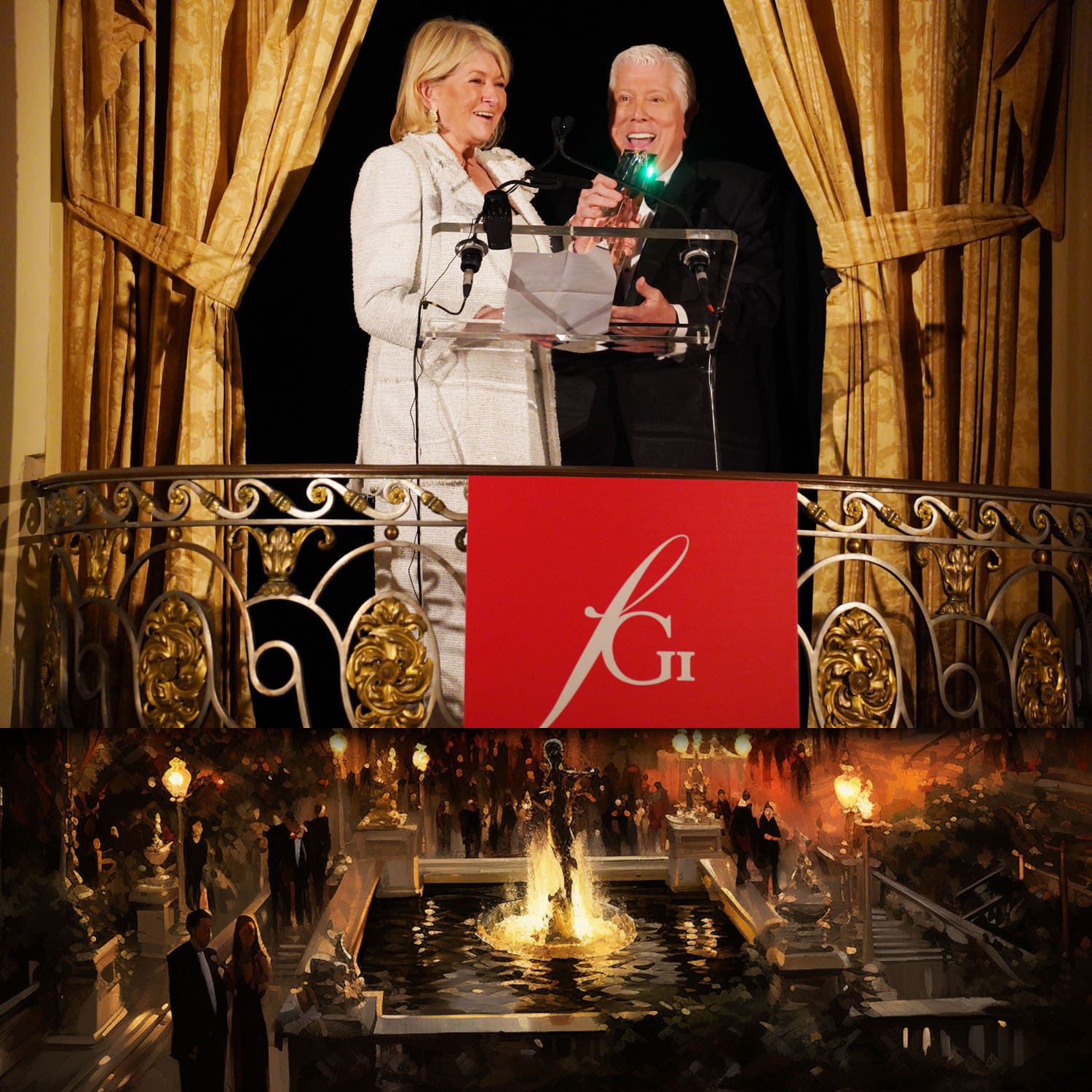 Dennis Basso and Martha Stewart at FGI Night of Stars Gala and Awards Ceremony 2023 special