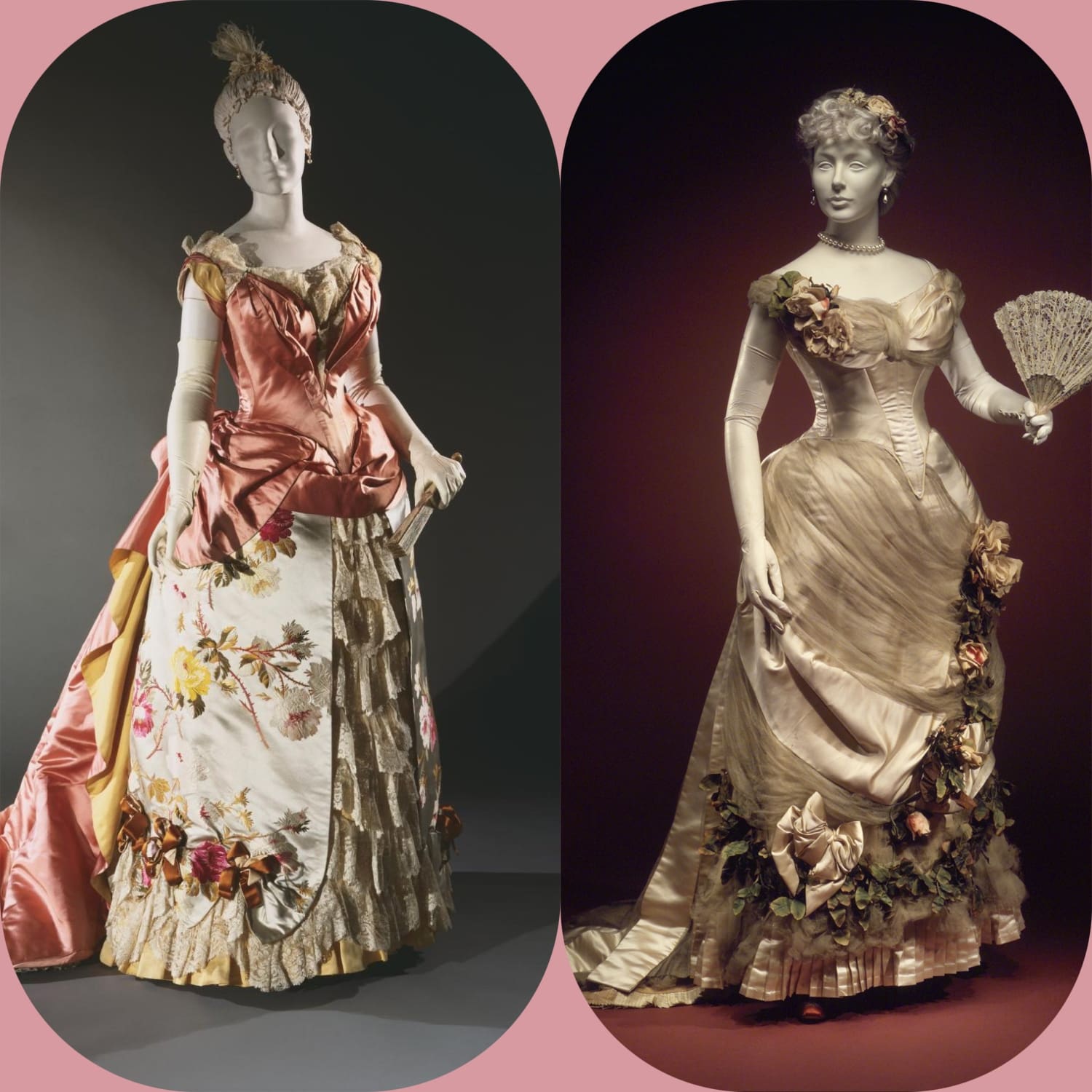 Vestidos de Charles Frédéric Worth, padre de la alta costura y organizador del primer desfile