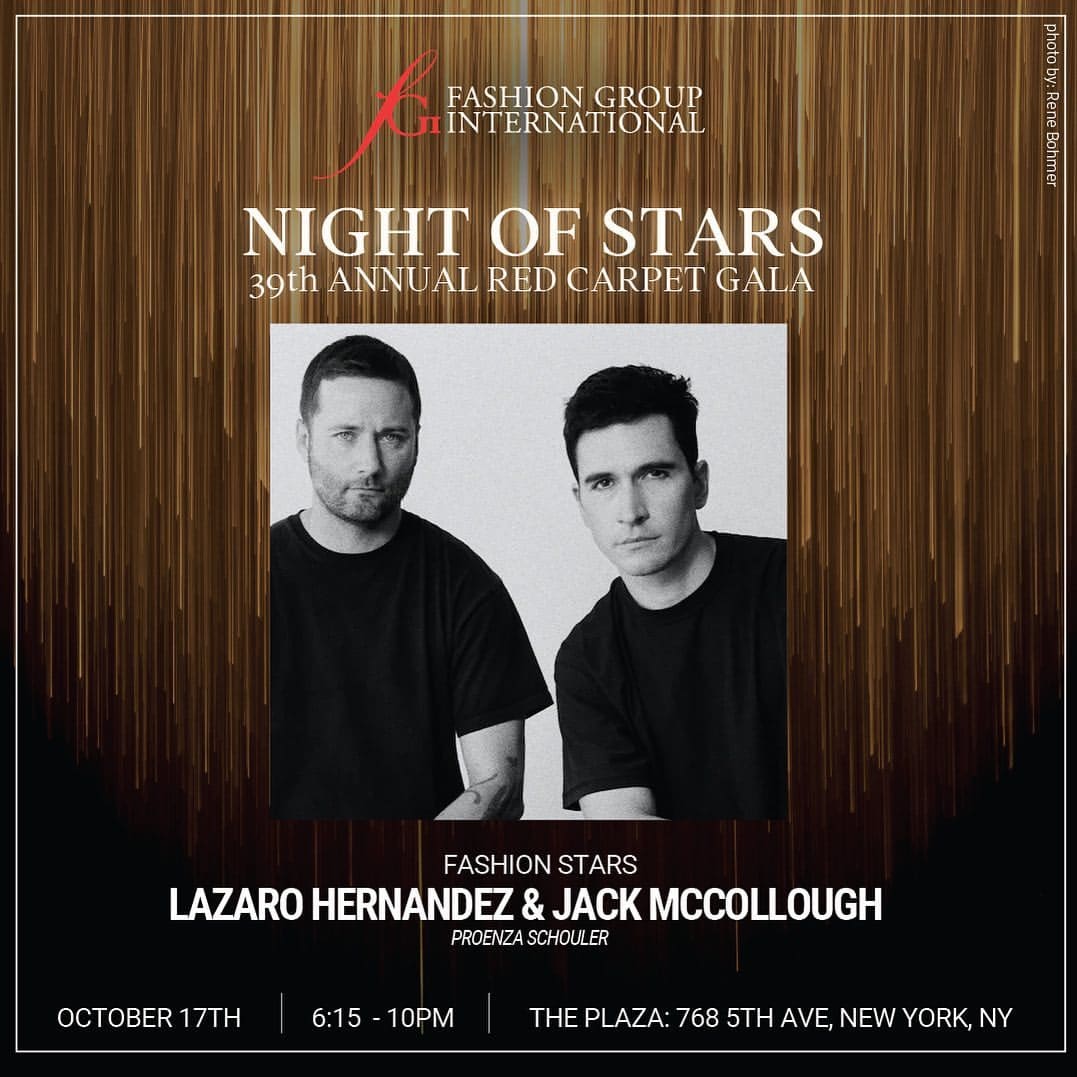 Lazaro Hernandez and Jack McCollough at FGI Night of Stars Gala and Awards Ceremony 2023