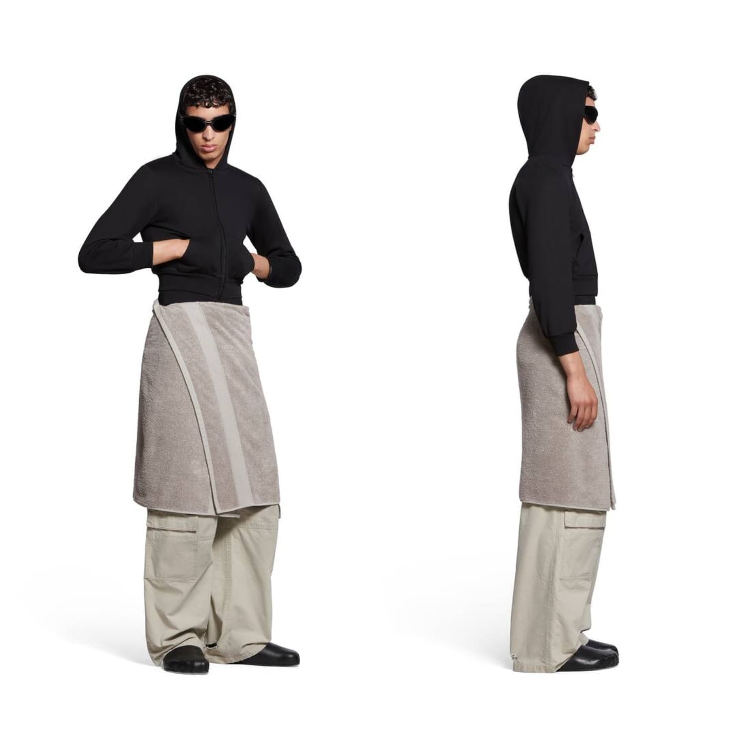 1 Tenez vos serviettes Troll britannique Ikea vs jupe serviette Balenciaga
