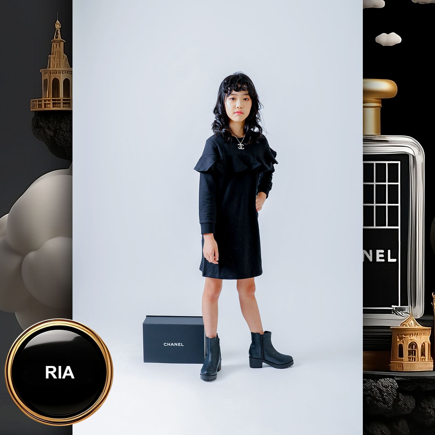 009 Kids Tokei on Runway Magazine World Kids Audition 2023 Chanel