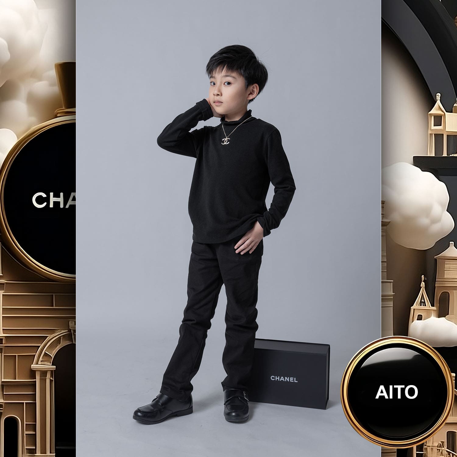 020 Kids Tokei on Runway Magazine World Kids Audition 2023 Chanel