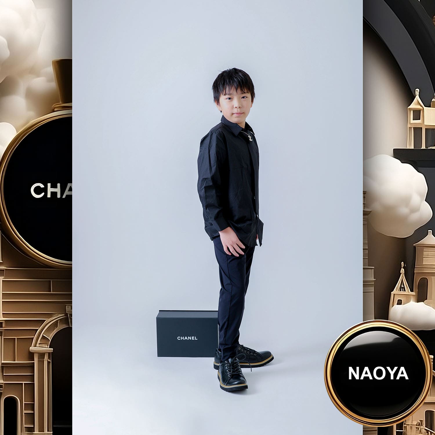 027 Kids Tokei on Runway Magazine World Kids Audition 2023 Chanel