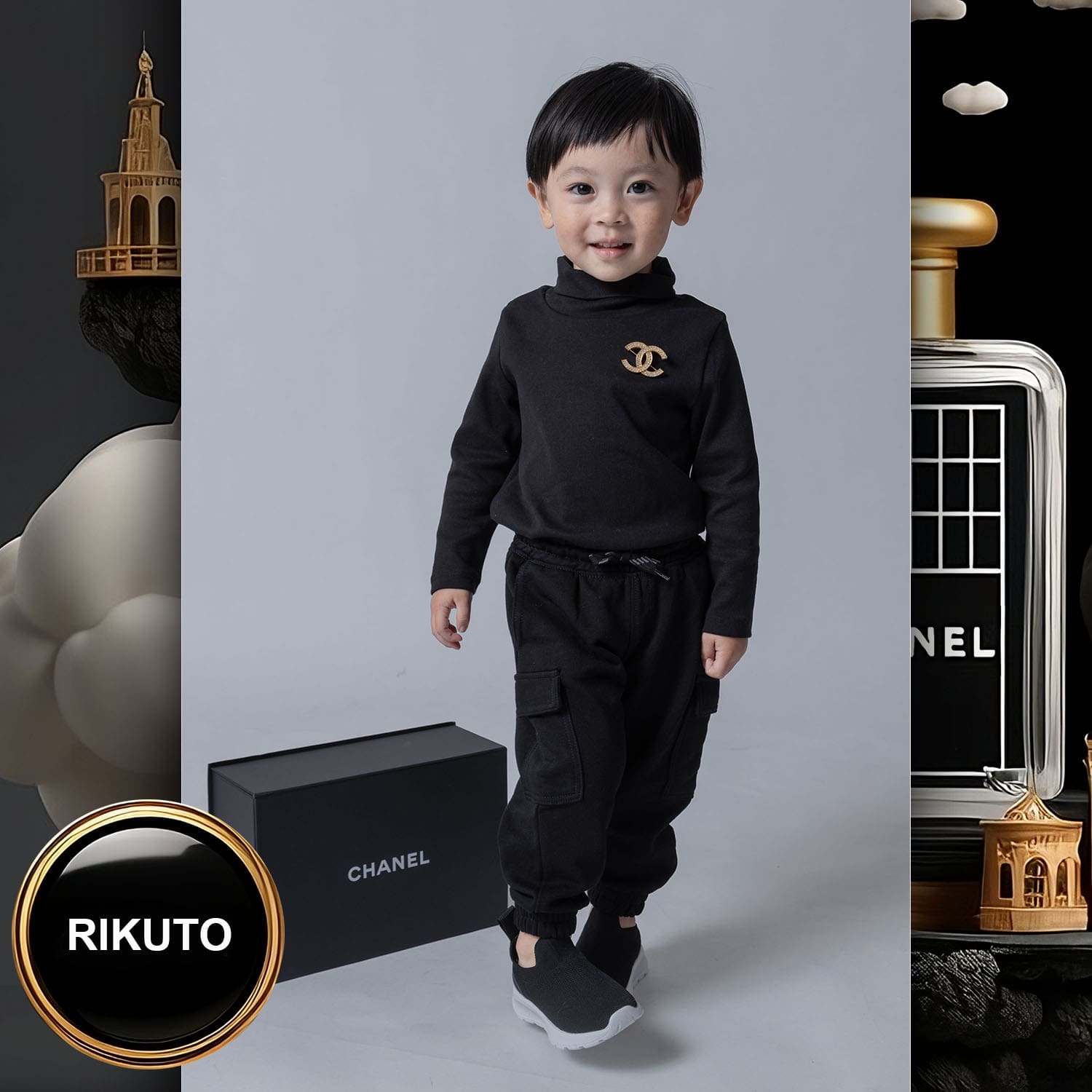 028 Kids Tokei on Runway Magazine World Kids Audition 2023 Chanel