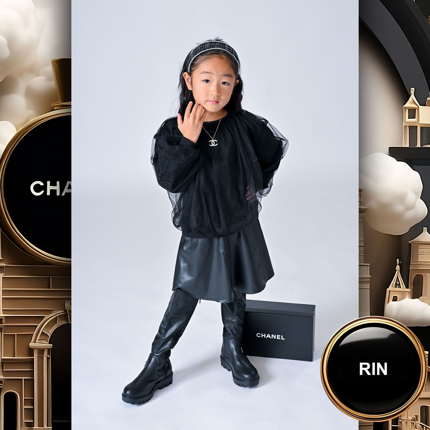 031 Kids Tokei on Runway Magazine World Kids Audition 2023 Chanel