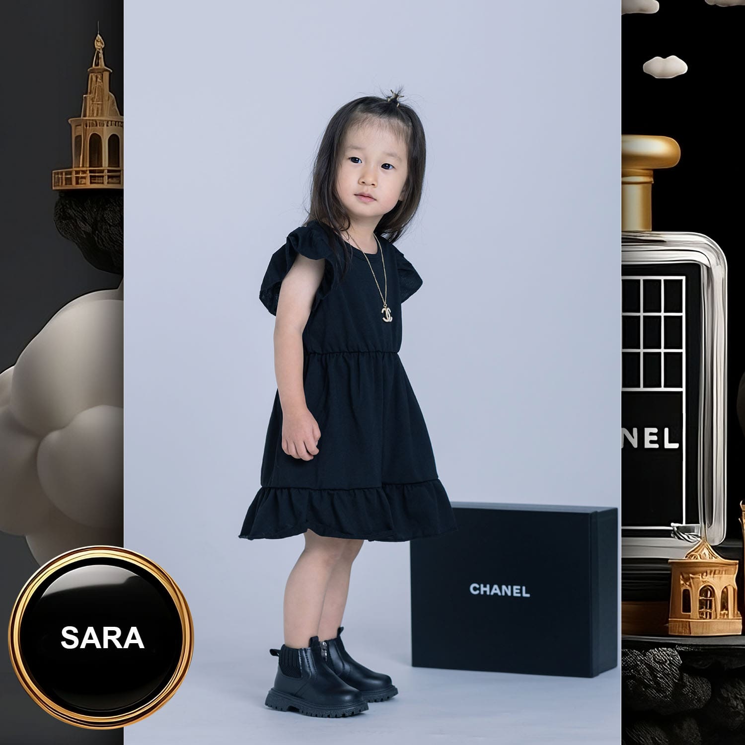 032 Kids Tokei on Runway Magazine World Kids Audition 2023 Chanel