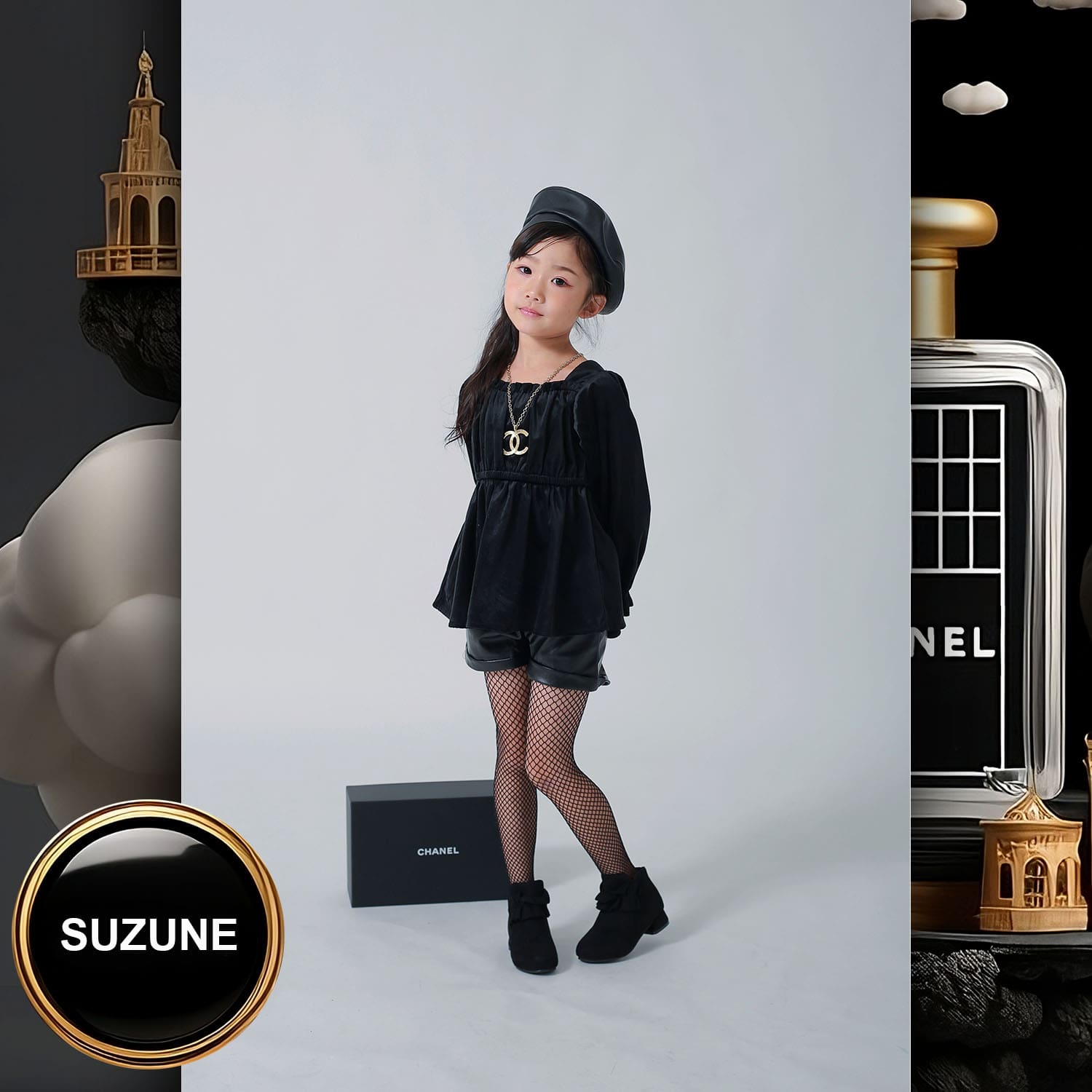 034 Kids Tokei on Runway Magazine World Kids Audition 2023 Chanel