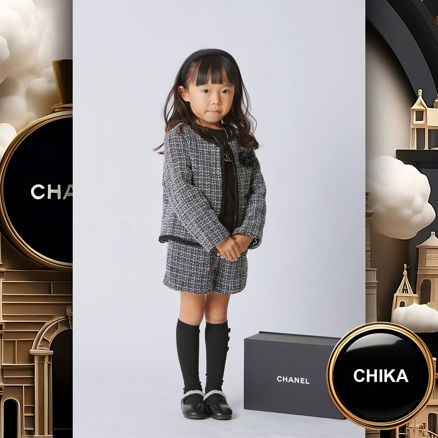 035 Kids Tokei on Runway Magazine World Kids Audition 2023 Chanel