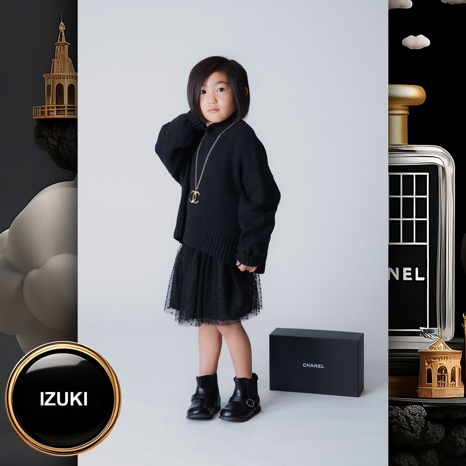 044 Kids Tokei on Runway Magazine World Kids Audition 2023 Chanel