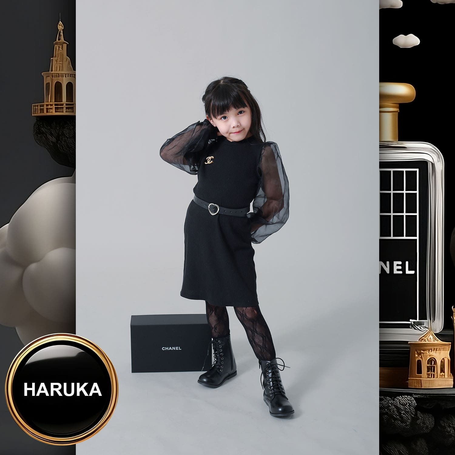 046 Kids Tokei on Runway Magazine World Kids Audition 2023 Chanel
