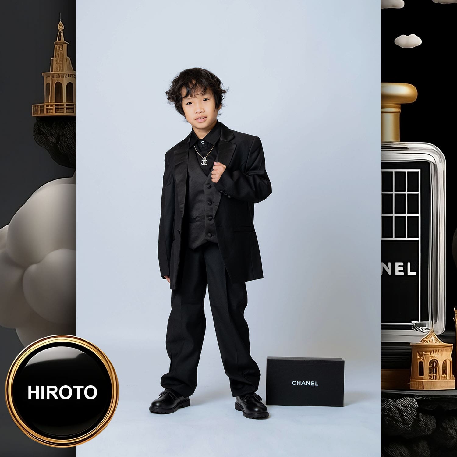 056 Kids Tokei on Runway Magazine World Kids Audition 2023 Chanel