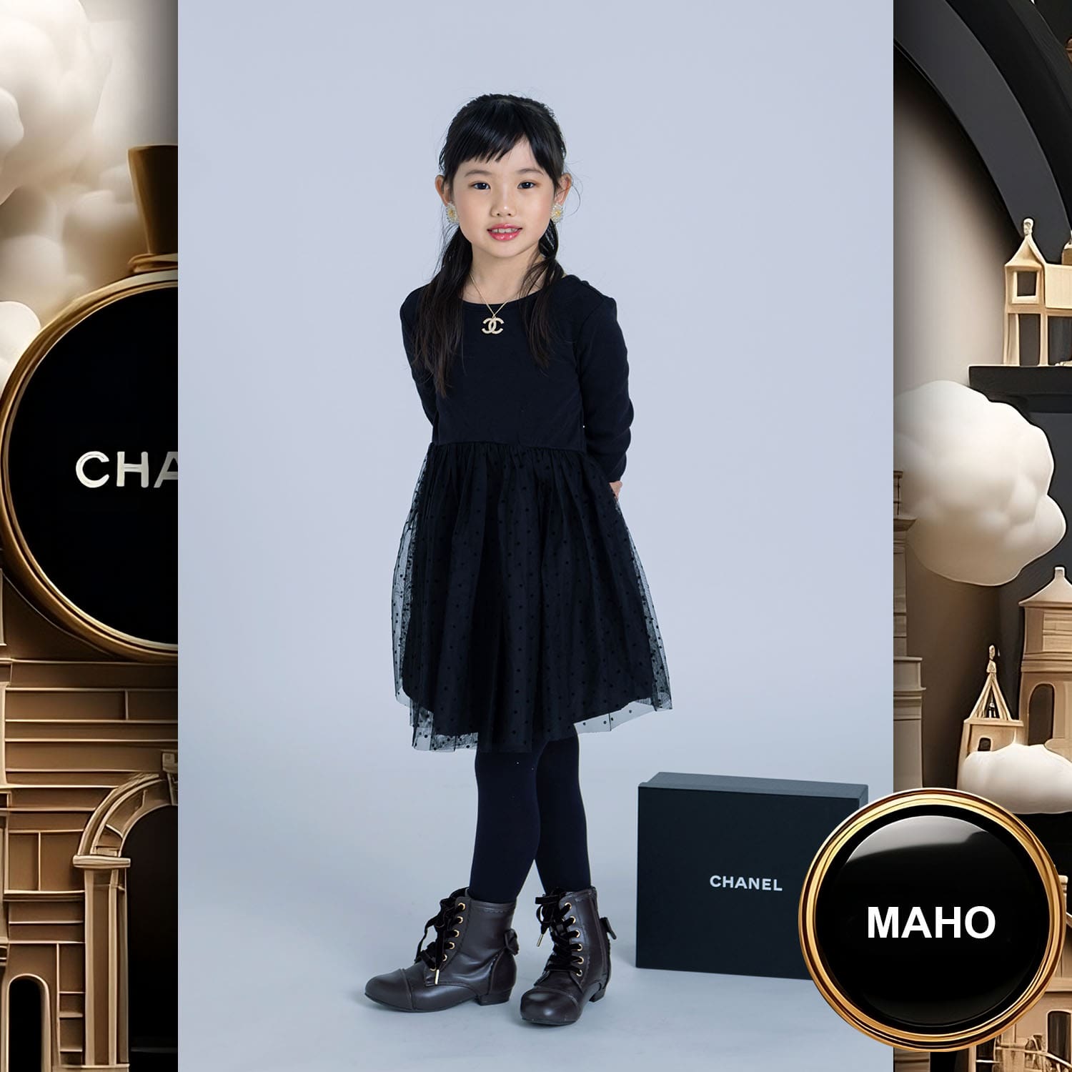 073 Kids Tokei on Runway Magazine World Kids Audition 2023 Chanel