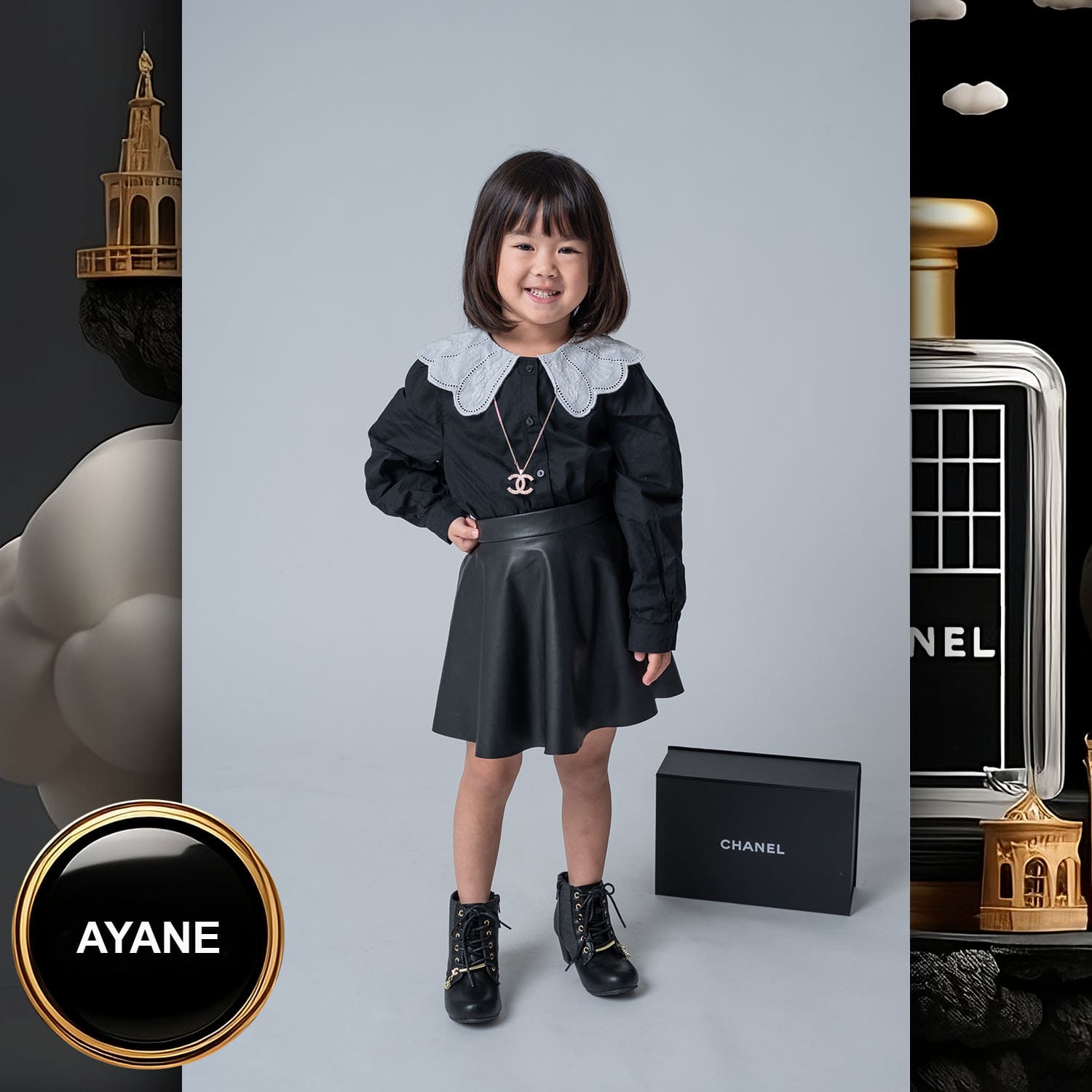 074 Kids Tokei on Runway Magazine World Kids Audition 2023 Chanel