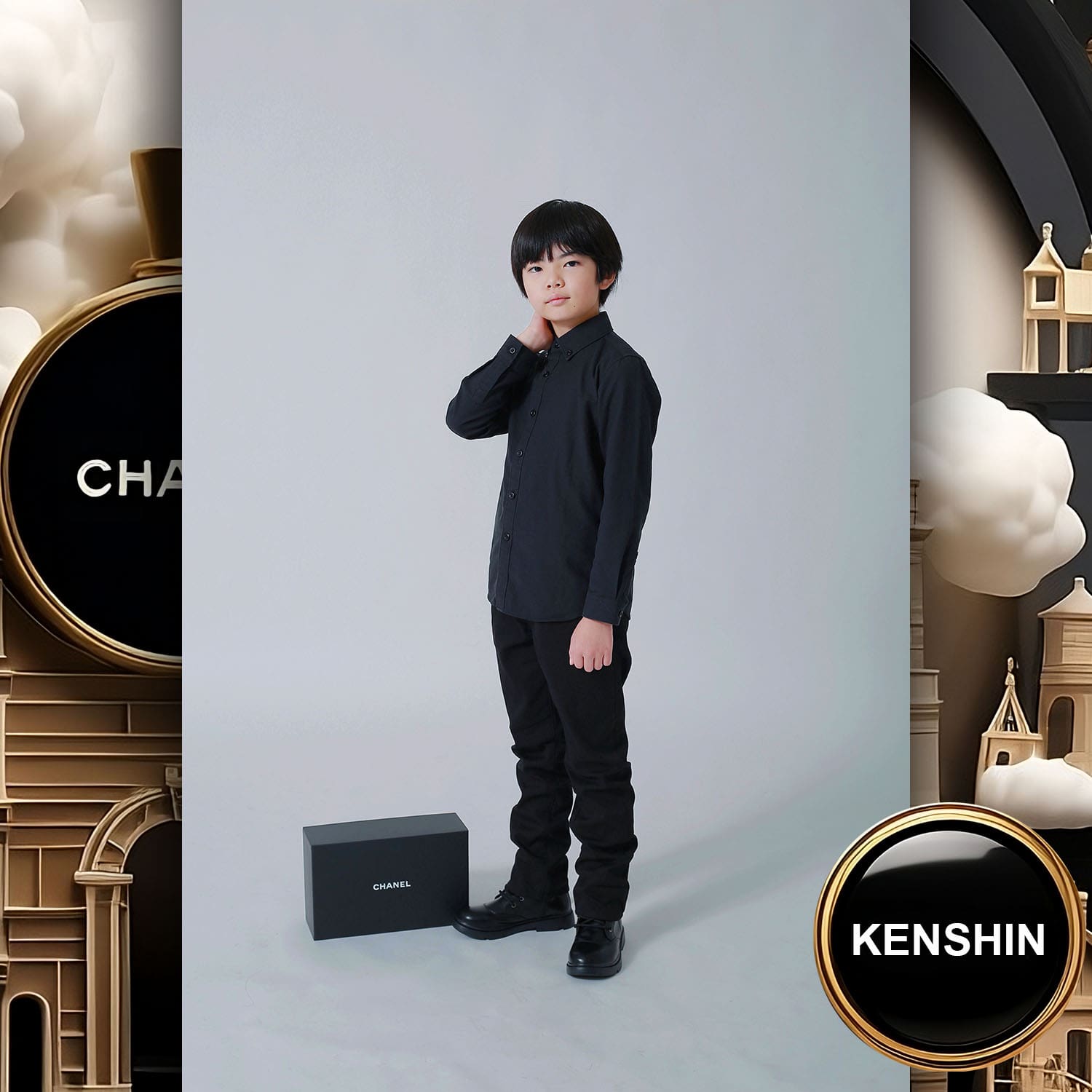 079 Kids Tokei on Runway Magazine World Kids Audition 2023 Chanel