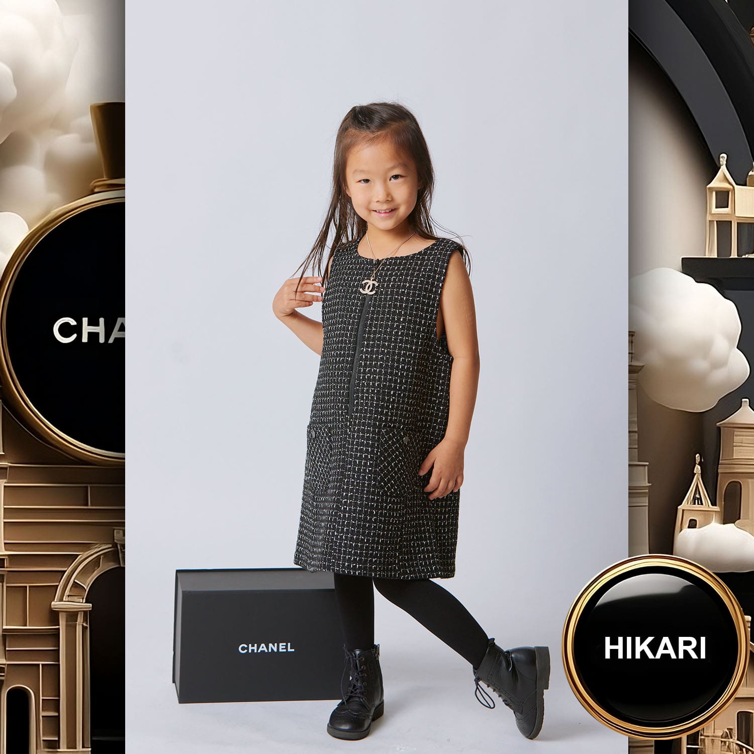 083 Kids Tokei on Runway Magazine World Kids Audition 2023 Chanel