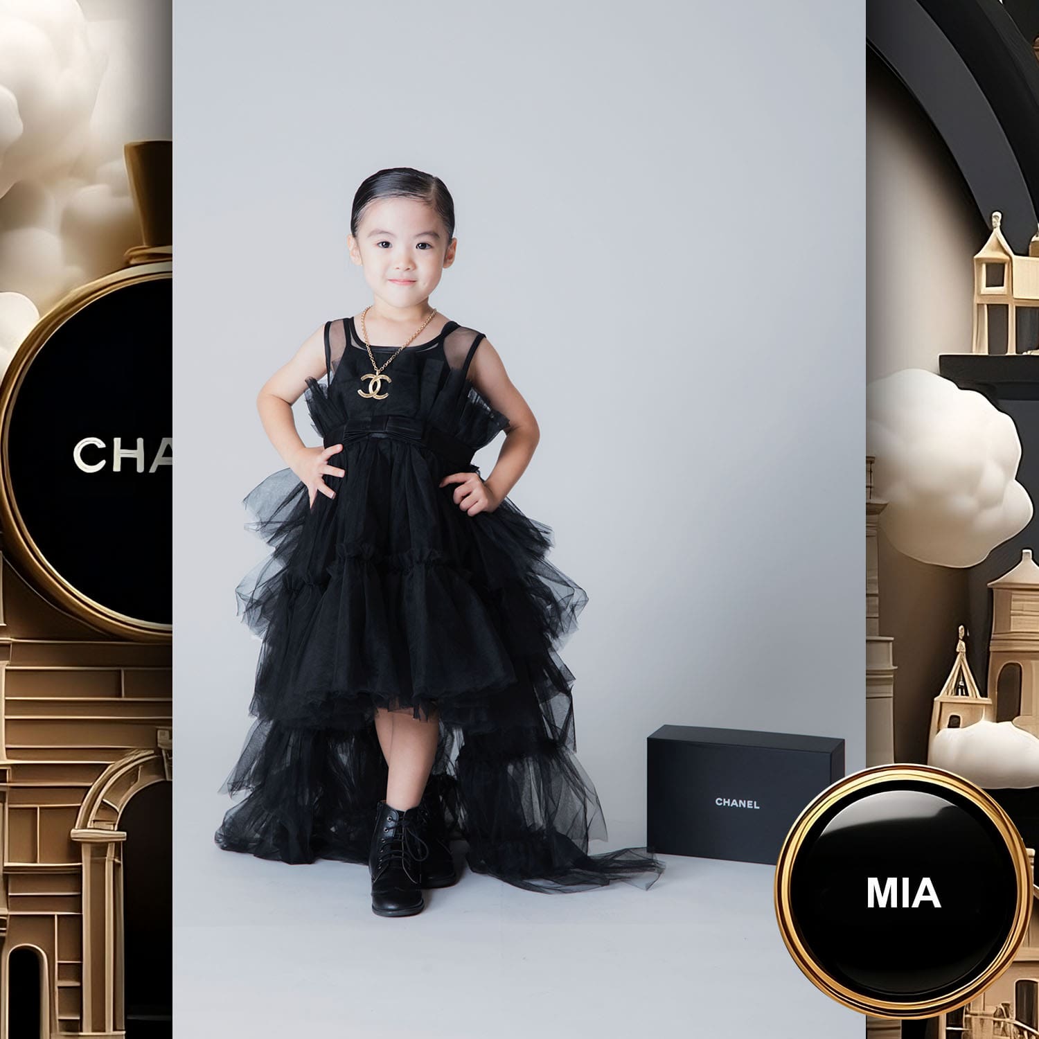 085 Kids Tokei on Runway Magazine World Kids Audition 2023 Chanel