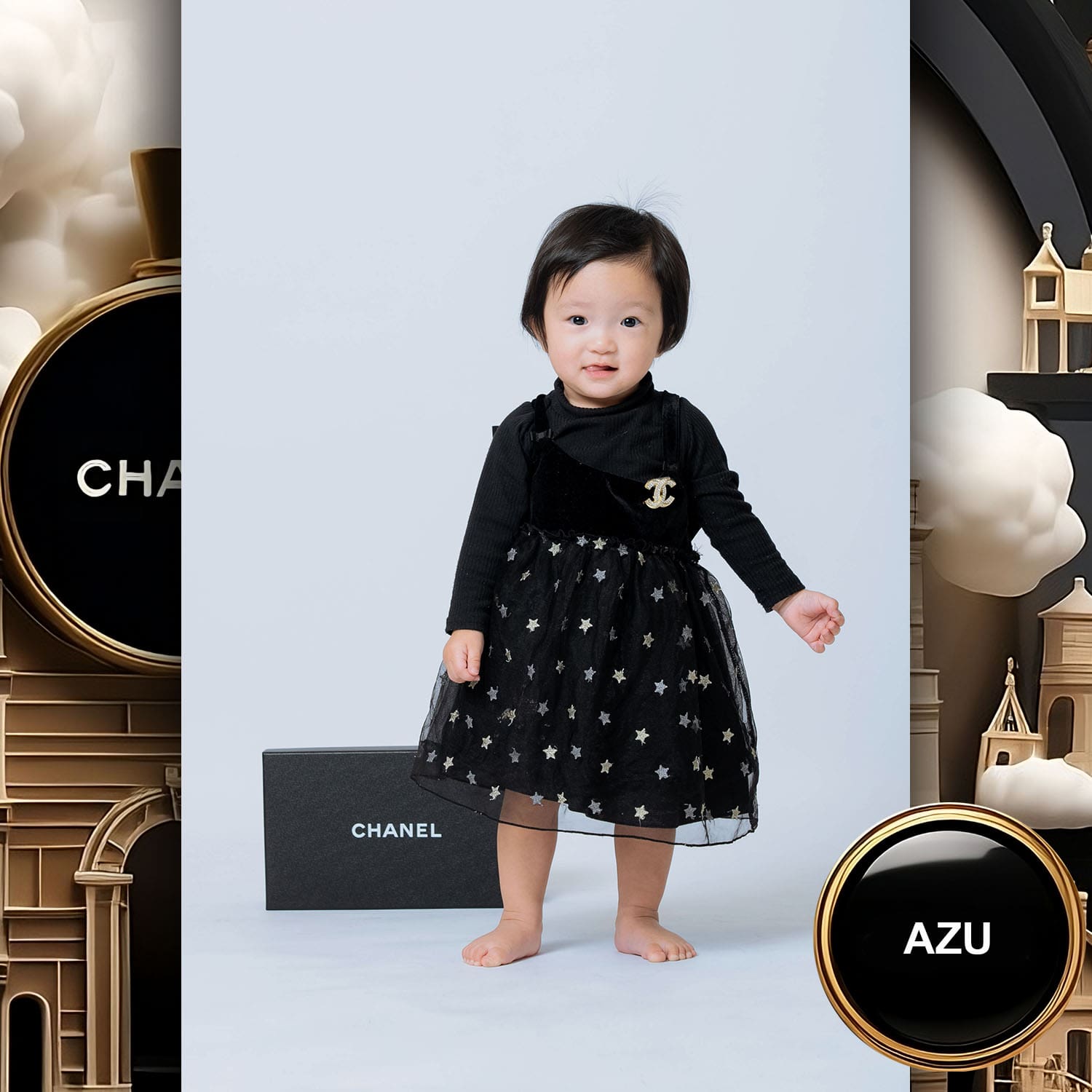087 Kids Tokei on Runway Magazine World Kids Audition 2023 Chanel