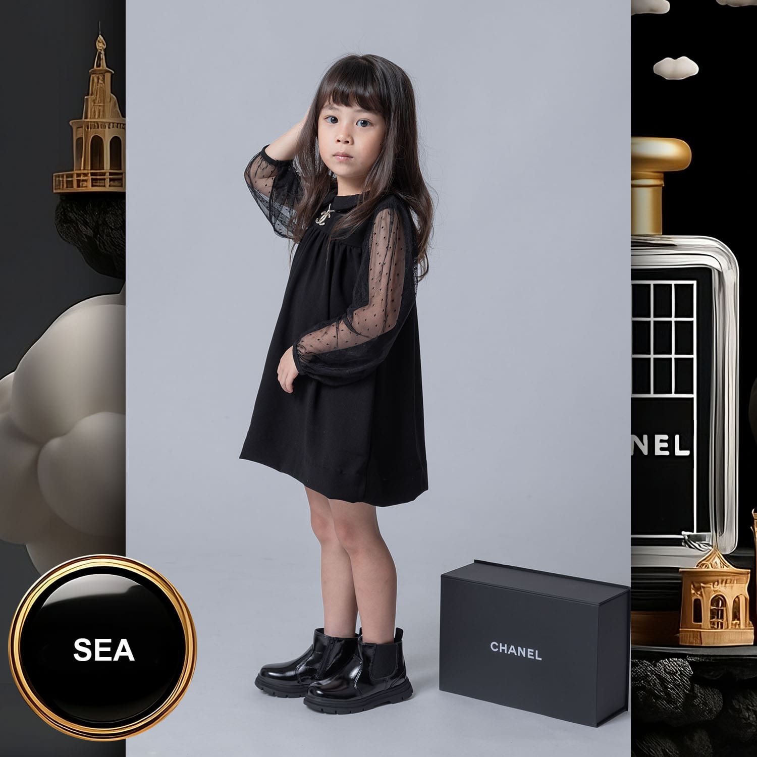 088 Kids Tokei on Runway Magazine World Kids Audition 2023 Chanel
