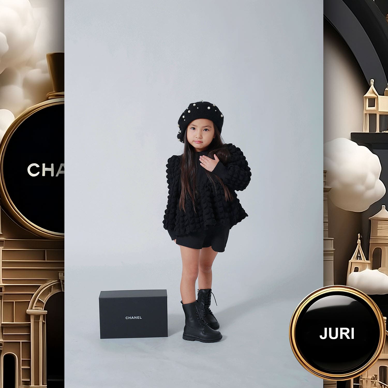 089 Kids Tokei on Runway Magazine World Kids Audition 2023 Chanel