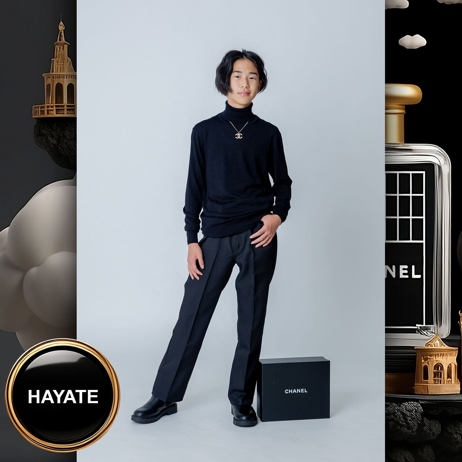 092 Kids Tokei on Runway Magazine World Kids Audition 2023 Chanel