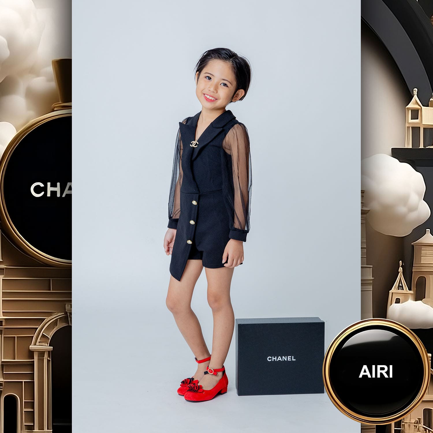 097 Kids Tokei on Runway Magazine World Kids Audition 2023 Chanel