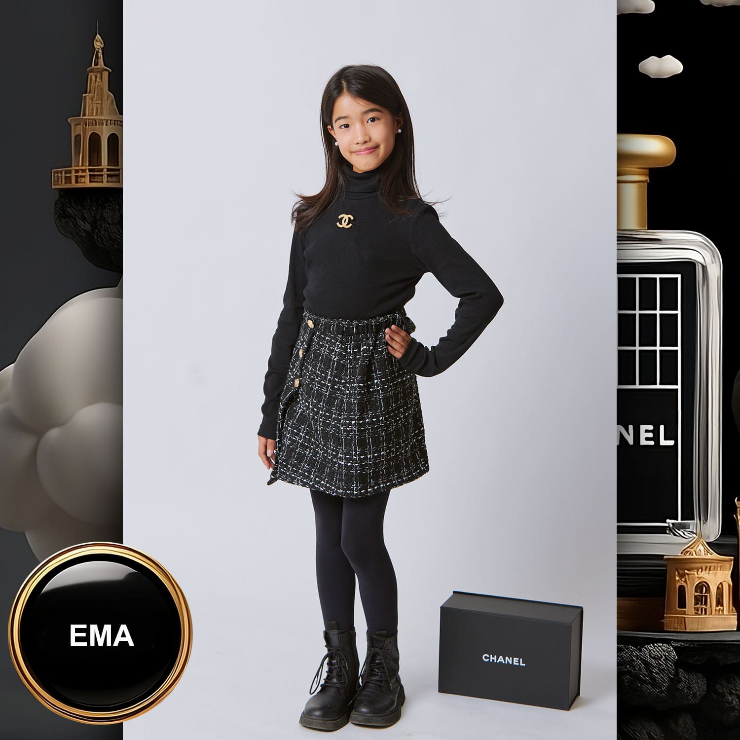 100 Kids Tokei on Runway Magazine World Kids Audition 2023 Chanel
