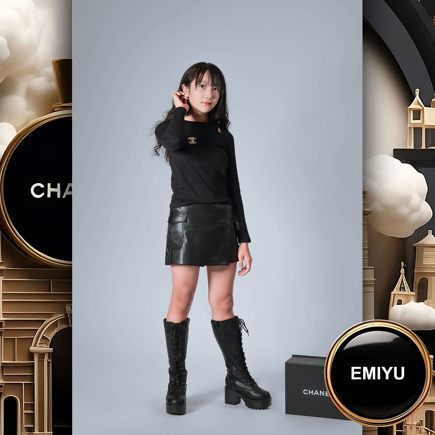 130 Kids Tokei on Runway Magazine World Kids Audition 2023 Chanel