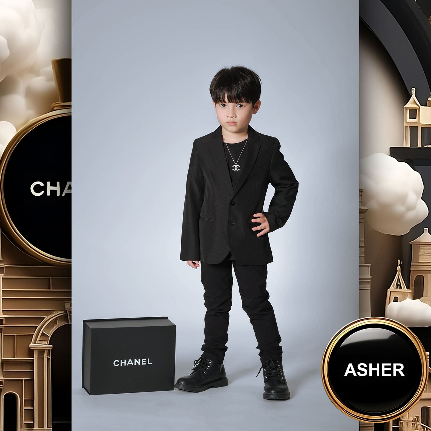 136 Kids Tokei on Runway Magazine World Kids Audition 2023 Chanel