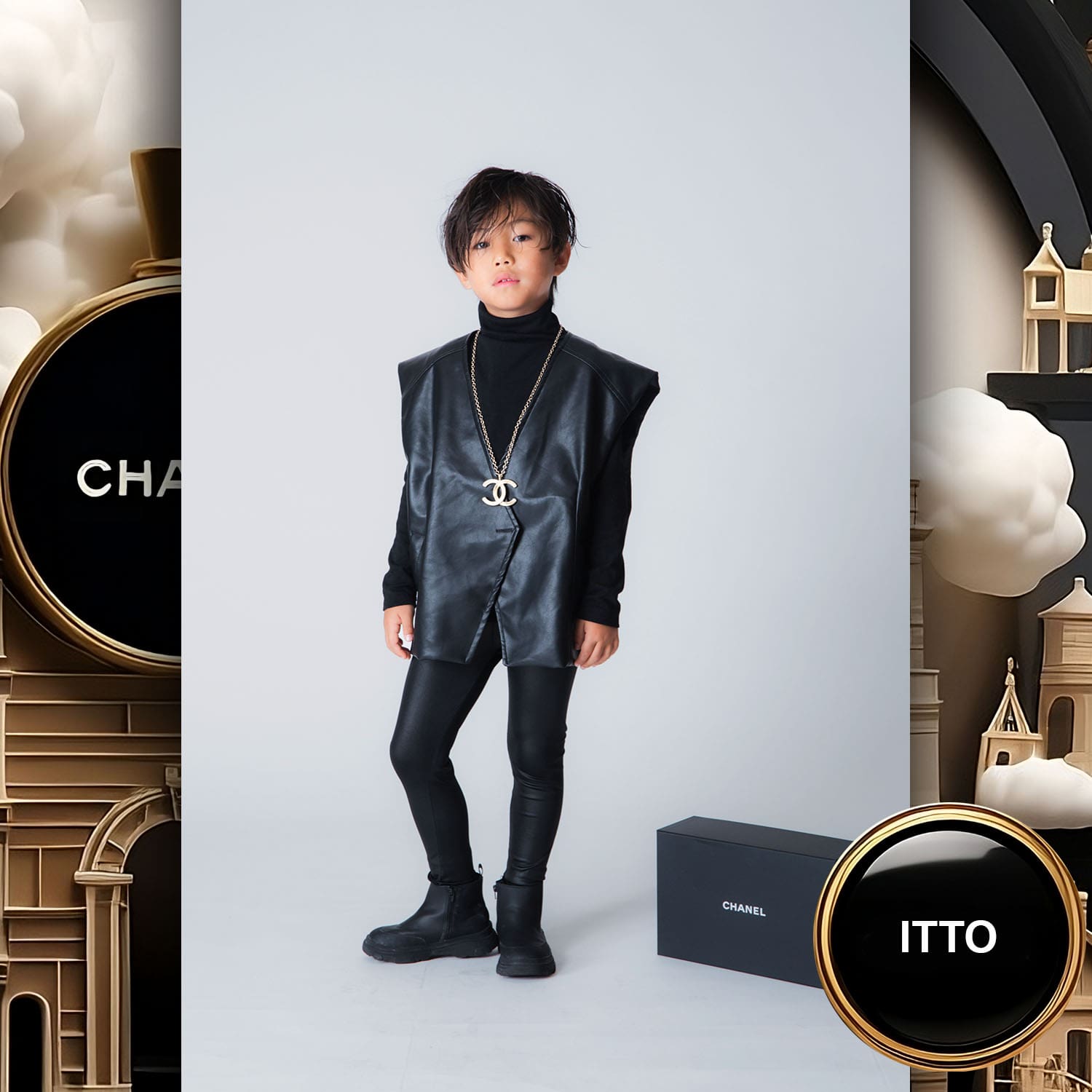 144 Kids Tokei on Runway Magazine World Kids Audition 2023 Chanel