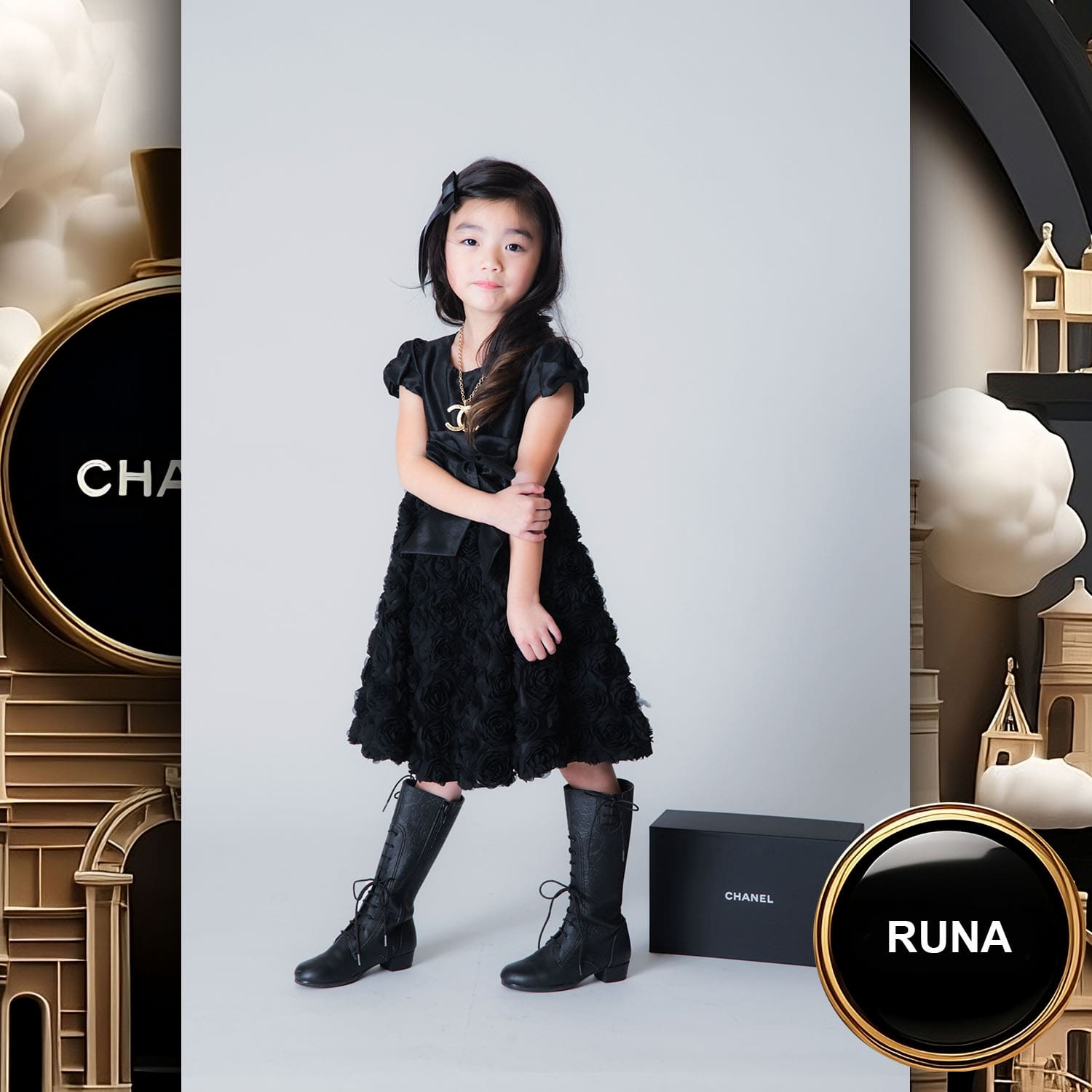 146 Kids Tokei on Runway Magazine World Kids Audition 2023 Chanel
