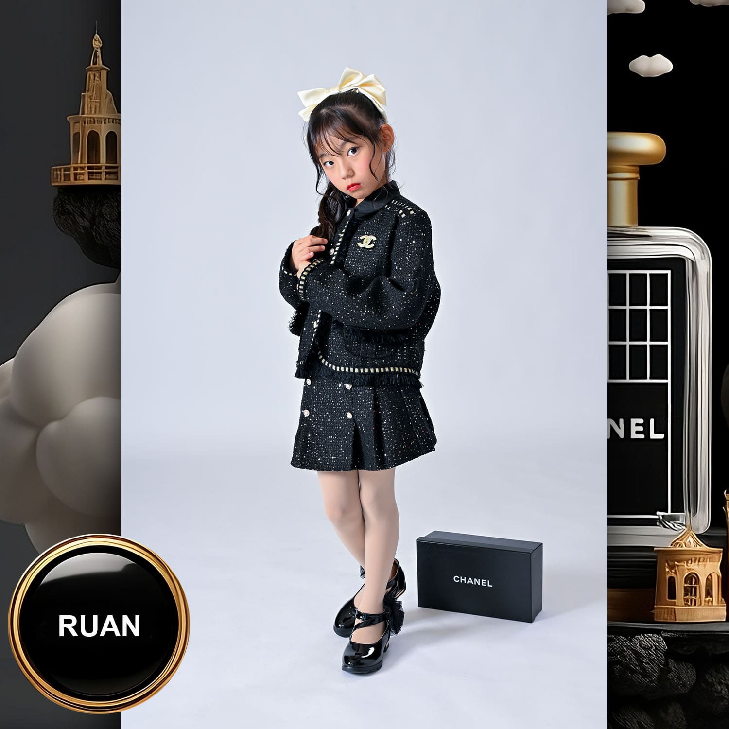 159 Kids Tokei on Runway Magazine World Kids Audition 2023 Chanel