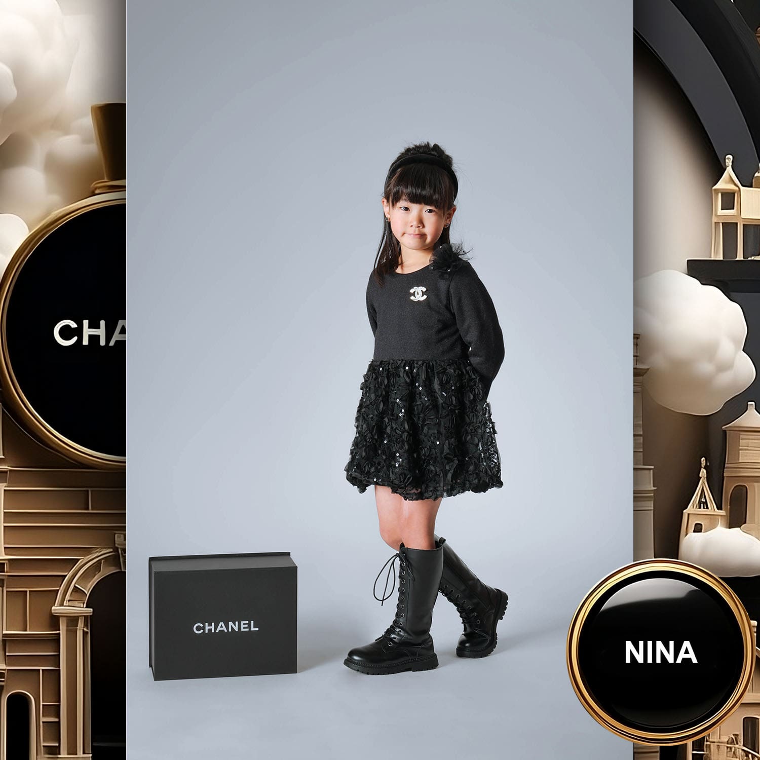 162 Kids Tokei on Runway Magazine World Kids Audition 2023 Chanel