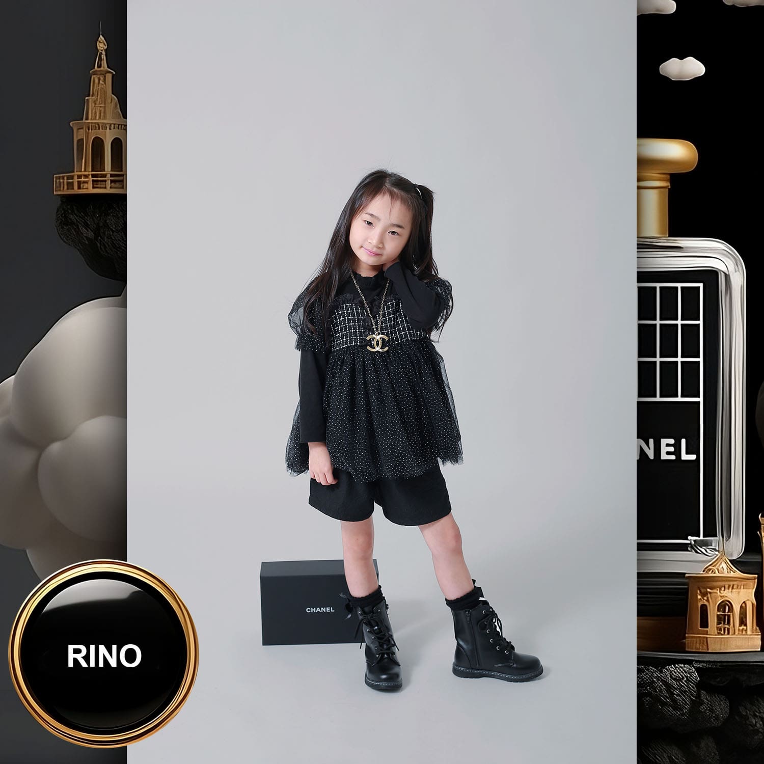 176 Kids Tokei on Runway Magazine World Kids Audition 2023 Chanel