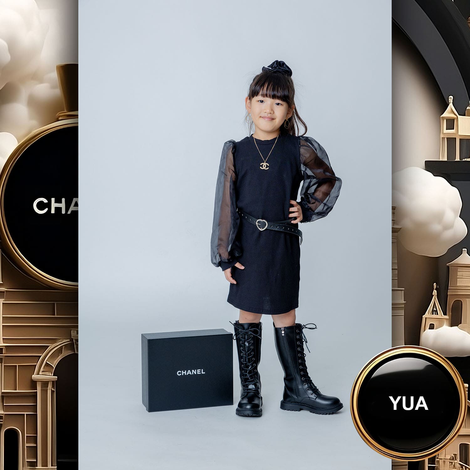 203 Kids Tokei on Runway Magazine World Kids Audition 2023 Chanel