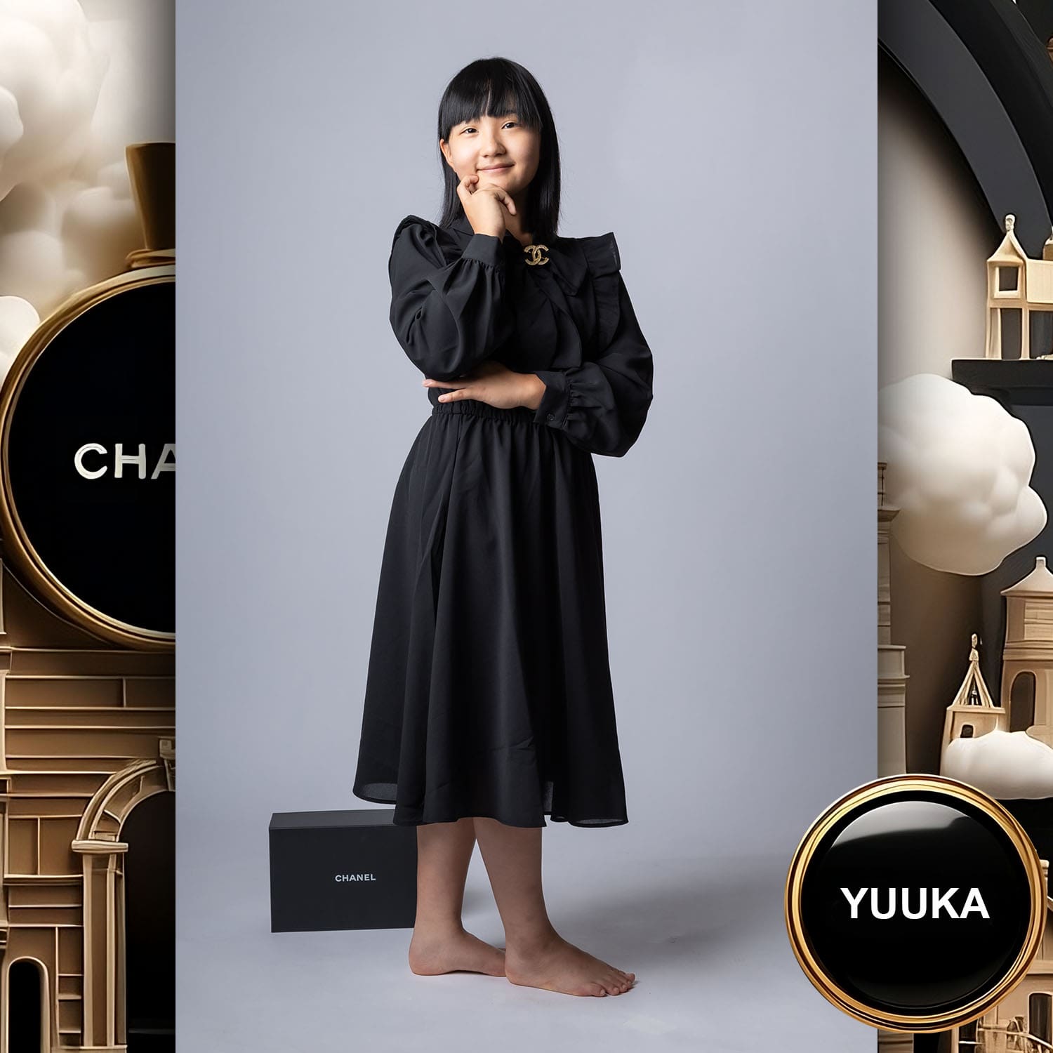 205 Kids Tokei on Runway Magazine World Kids Audition 2023 Chanel