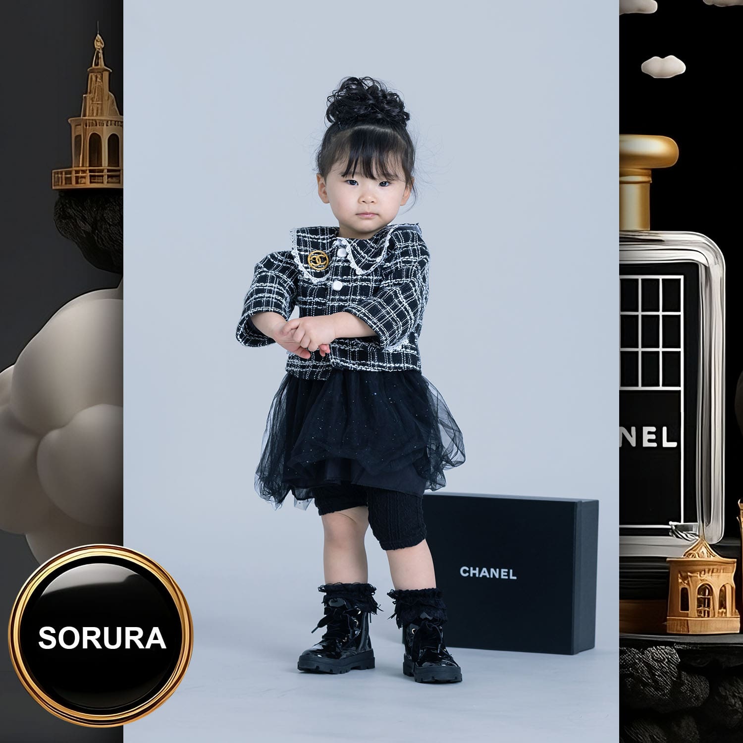 208 Kids Tokei on Runway Magazine World Kids Audition 2023 Chanel