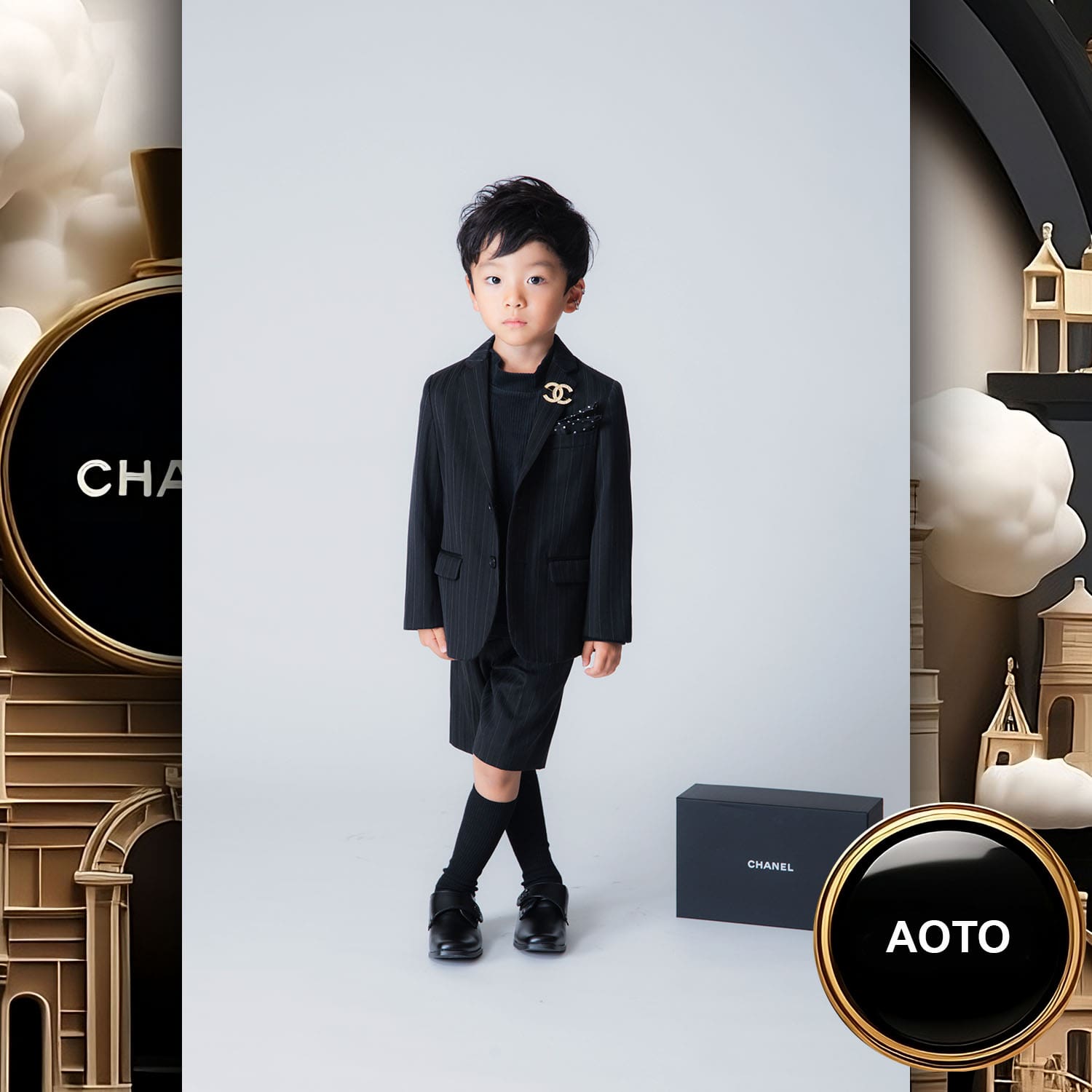 211 Kids Tokei on Runway Magazine World Kids Audition 2023 Chanel