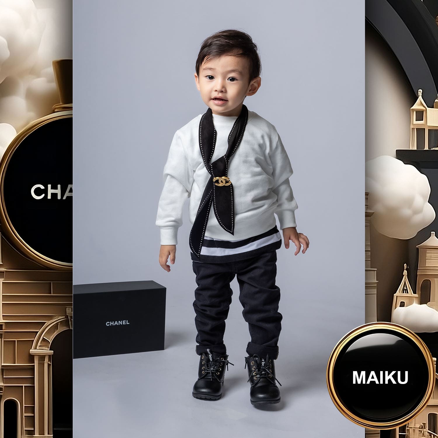 231 Kids Tokei on Runway Magazine World Kids Audition 2023 Chanel