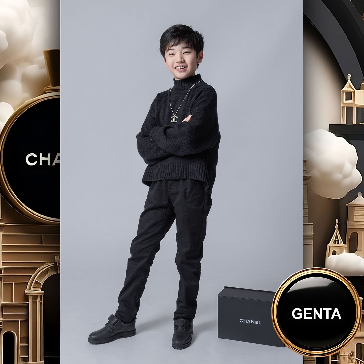 239 Kids Tokei on Runway Magazine World Kids Audition 2023 Chanel