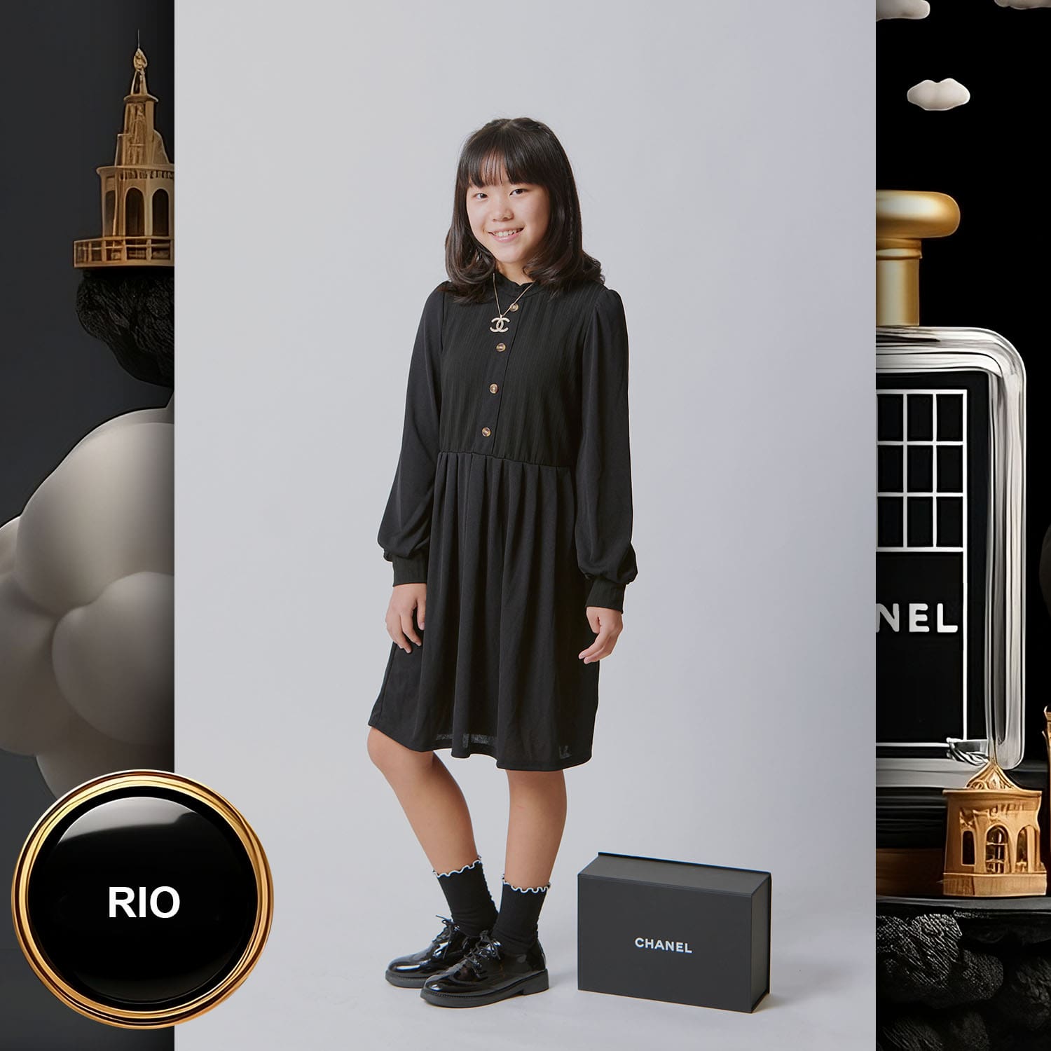242 Kids Tokei on Runway Magazine World Kids Audition 2023 Chanel