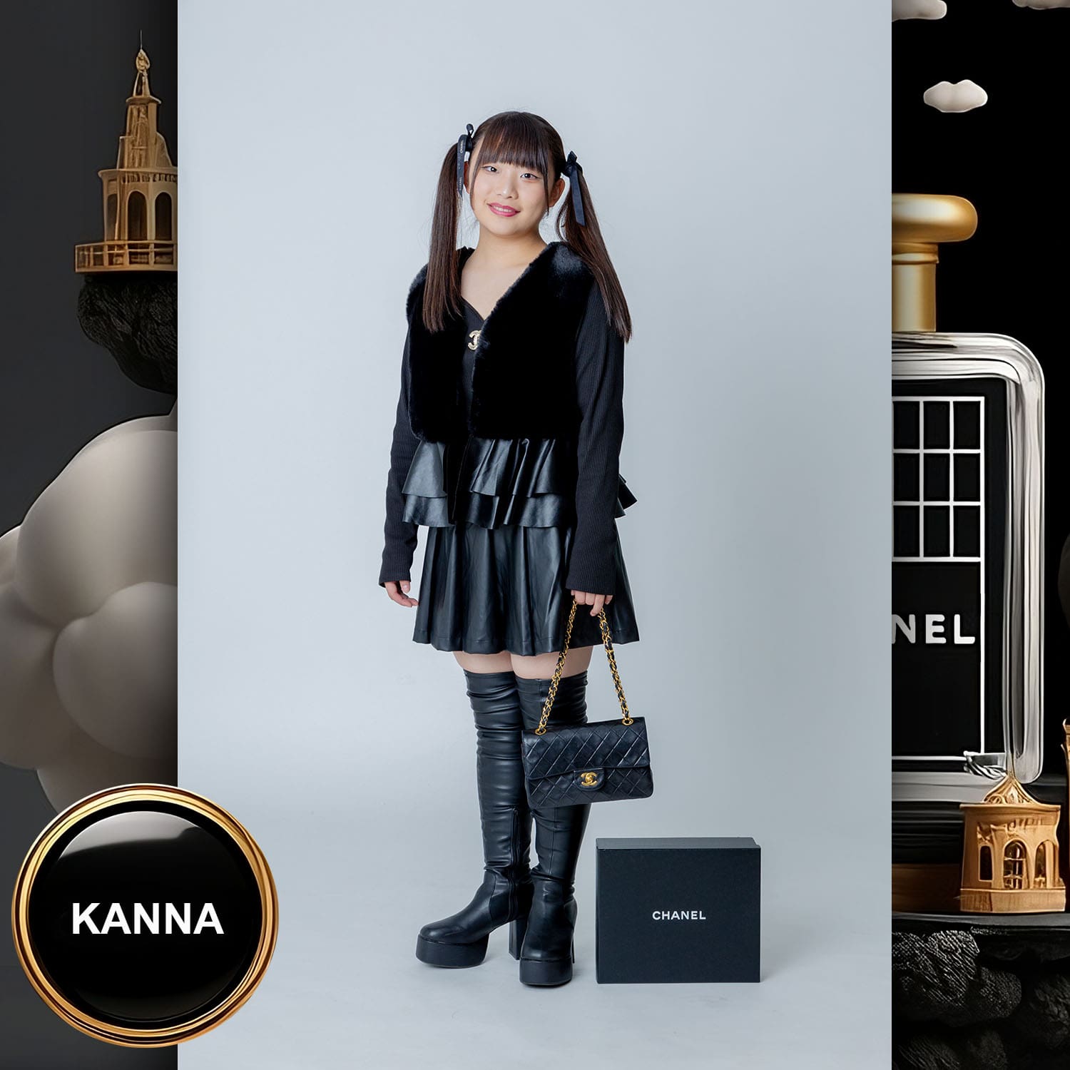 258 Kids Tokei on Runway Magazine World Kids Audition 2023 Chanel