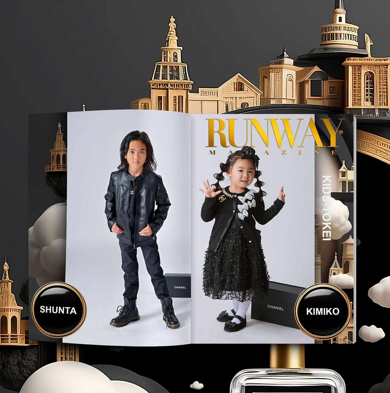 6 Cover Kids Tokei on Runway Magazine World Kids Audition 2023 Chanel