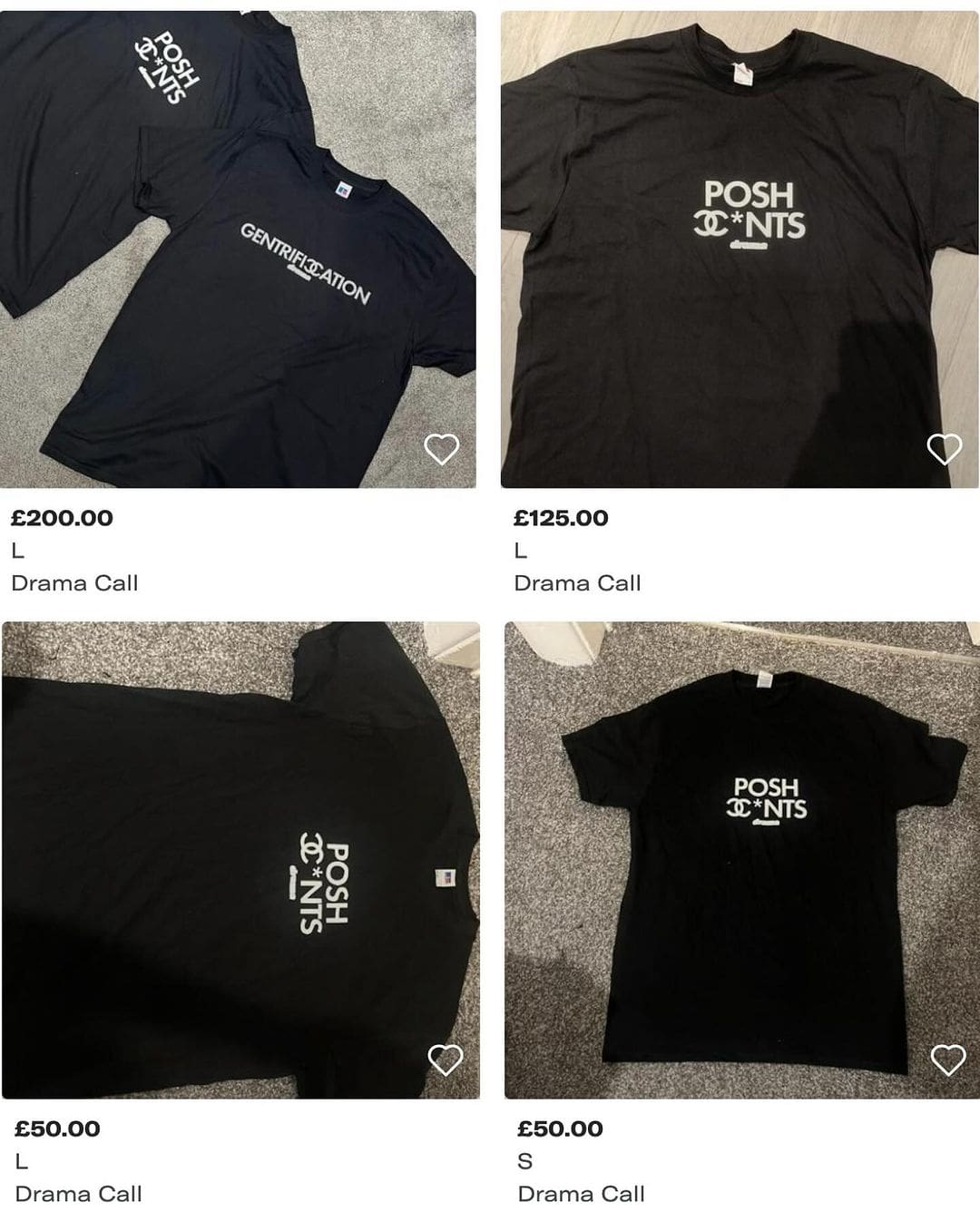 Drama Call manifest t shirts giveaway for benefit of homelessness outside of Chanel show