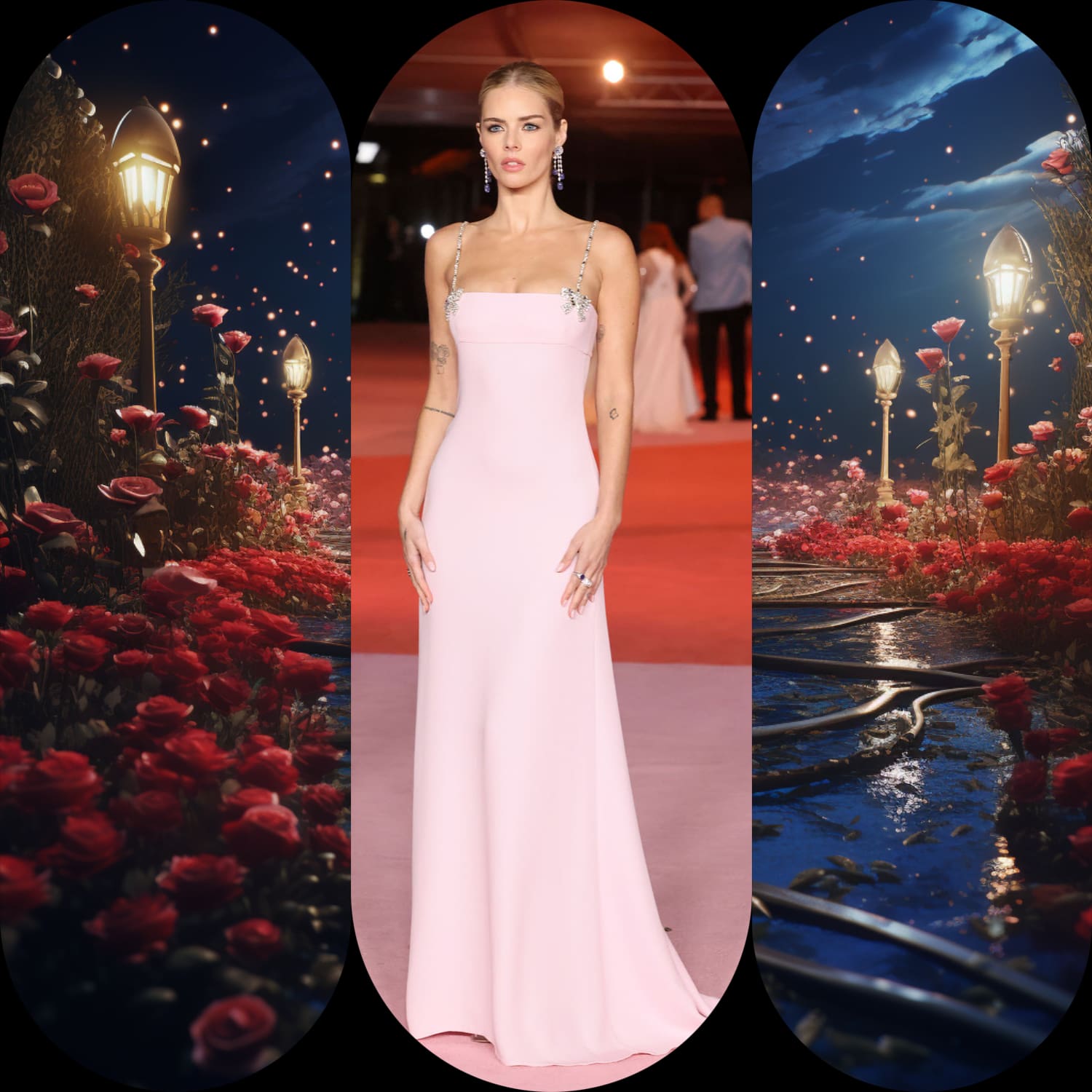 Samara Weaving 身着 Valentino 出席 2023 学院博物馆盛会