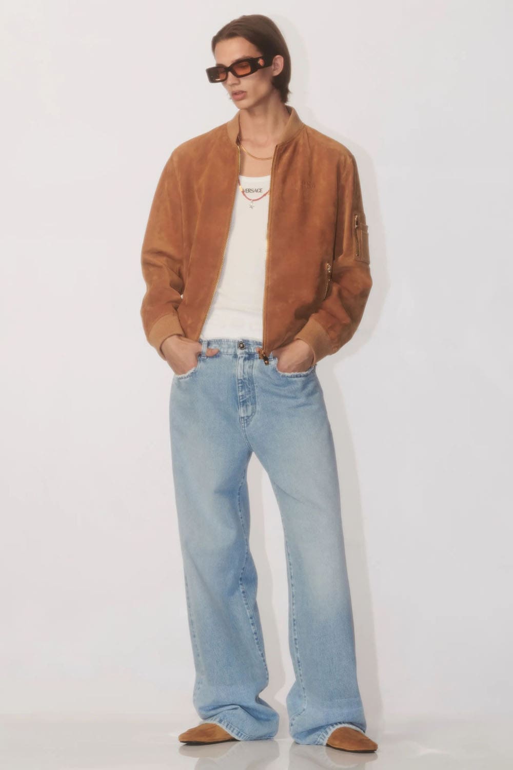 ヴェルサーチ プレフォール 2024 メンズ Runway 雑誌(18)
