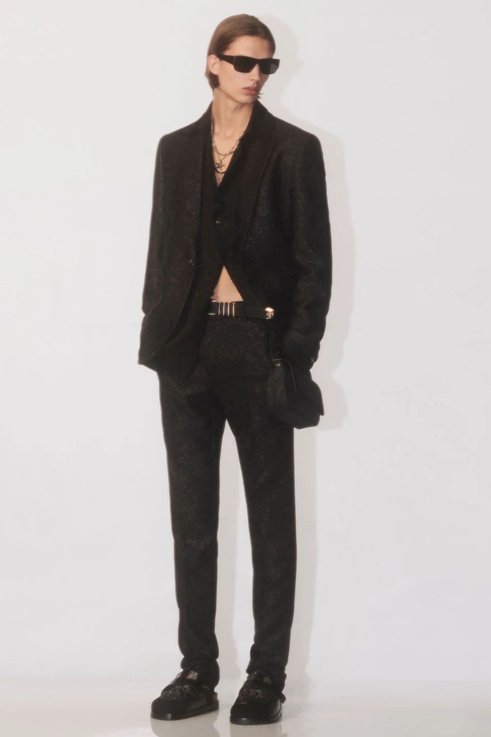 ヴェルサーチ プレフォール 2024 メンズ Runway 雑誌(28)