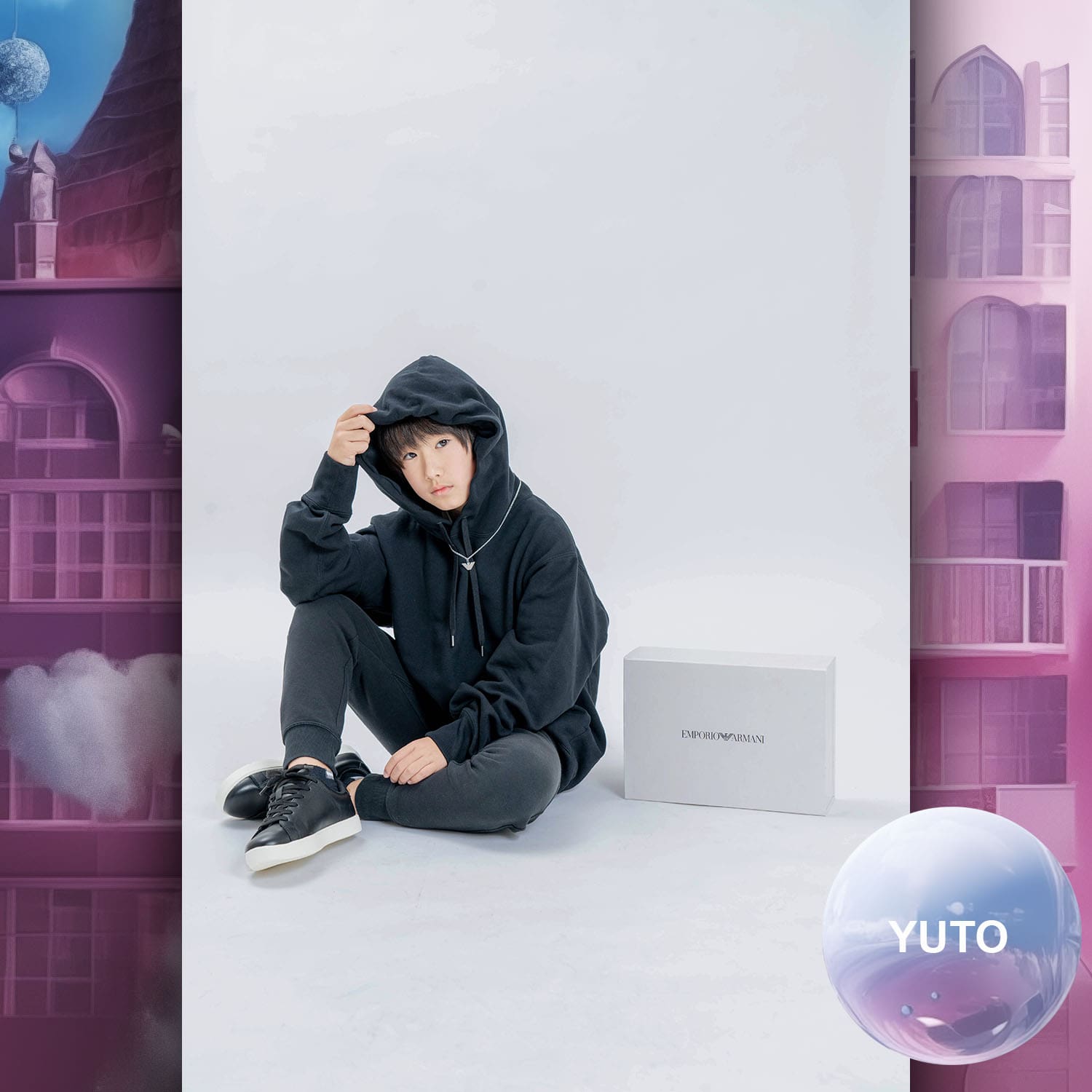 002 Enfants Tokei sur Runway Audition pour les enfants du magazine World 2023 Armani